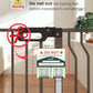 Mom's Choice-GROWNSY Baby Gate for Stairs, 29.5"-48.4" Pressure Mounted Baby Gate for Top of Stair&Doorway with V-Shaped Rods, Anti-Trip Pedal,Wide Stairs Dog Gate Easy Install w/Red Reminder,Brown