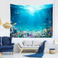 Loccor Underwater World Tapestry Blue Ocean Wall Hanging Under the Sea Coral Reef Wall Tapestry 118X78 Inches Tropical Fish Tank Undersea Tapestries Marine Wall Art for Bedroom Living Room Dorm Decor