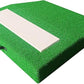 4" Pitching Mound, Baseball Pitcher's Mound with Carry Handle and Regulation Pitching Rubber, Baseball Pitching Training Equipment 30x30x4 Inch for Indoor and Outdoor