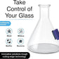 SNOWTREE Magnetic Glass Cleaner BoroBuddy | Glass Pieces, Bottles, Vases | Compact Design for Tighter Spaces & Smaller Glass Pieces | Double Sided | Purple