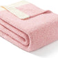 Snuggle Sac Heather Pink Throw Blanket for Couch, Reversible Super Soft Blankets Warm Cozy Knit Fuzzy Plush Lightweight Throws for Sofa, Bed, Camping,Heather Pink, 60x80