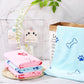 Chumia 4 Pcs Dog Towels for Drying Dog Puppy Bulk Microfiber Absorbent Paw Towel Pet Bathing Supplies Quick Drying for Medium Cats Pets Shower(24 x 40 Inch,Light Pink, Light Blue)