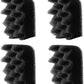 Evergreen Pet Supplies Aquarium Filter Foam Replacement - 4-Pack, Black - Compatible with Fluval 304/305/306 & 404/405/406 Models - Fish Tank Accessories & Aquarium Filters