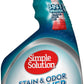 Simple Solution Stain & Odor Eliminator for Pets, Carpet Deodorizer, Enzyme Pet Odor Eliminator for Home, Stain Remover for Cat & Dog Pee, Urine Destroyer, Carpet Cleaner Spray, 32 oz