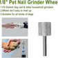 Diamond Dog Nail, 1/8'' Nail Tool for Dogs, for Animals Nail Care & Home Grinder Tools for Dogs and Animals
