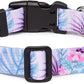 Mercano Adjustable Dog Collar - Special Design Patterns, Soft Nylon Comfortable Durable Pet Collar for Small Medium Large Dogs (S, Floral Purple)