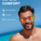 ZIONOR Swim Goggles, G1 MAX Polarized Anti-Fog Swimming Goggles for Men Women