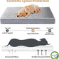 WNPETHOME Orthopedic XL Dog Bed for Crate, Waterproof Extra Large Dogs Bed with Removable Washable Cover, Multi-Needle Quilting Dogs Crate Bed