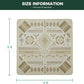 FXW Washable Pee Pads for Dogs, Puppy Pads with Super Absorbent, Specifically Designed for FXW Rollick/Homeplus 24 inch 8 Panels Dog Playpen, 63" Square, Khaki Geometric, 1 Pack