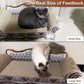 Sofa Shaped Scratching Couch,Thick Scratching Cardboard, Lounge Bed for Indoor Rest&Play, Sofa Scratcher Pad (39.4" L X 14.4 "W X 14" H)