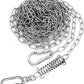 25ft Heavy Duty Chew Proof Dog Tie Out Chain Leash with Shock Absorbing Spring&Lockable Hooks-Up to 200Lbs,Use for Yard,Garden,Camping or Travel