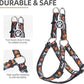 PUPTECK No Pull Dog Harness Soft Adjustable Basic Nylon Step in Puppy Vest Outdoor Walking with ID Tag, Halloween, M