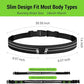 Slim Running Belts for Women Men - Running Phone Holder Fanny Pack for Key, Accessories Fits ALL Cell Phones, Black