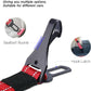 AUBELL Dog Seat Belt for Car,2 Pack Set 3-in-1 Adjustable Reflective Bungee Heavy Duty Dog Car Harness Tether with Clip Hook Latch & Buckle,Swivel Zinc Alloy Carabiner,Black+Red