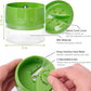 3 in 1 Vegetable Spiralizer Slicer, Adjustable Zucchini Carrot Noodle Maker, Cucumber Spiral Cutter, Easy to Use Kitchen Tool（Green）