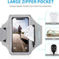 GUZACK Running Armband Case for iPhone 16/15/14/13/12/11 Pro Max, Galaxy S25/S24/S23/S22, Universal Cell Phone Arm Holder with Key Pocket & Card Slot, Gray