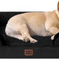 EHEYCIGA Orthopedic Dog Bed for Medium Dogs, Waterproof Memory Foam Medium Dog Beds with Sides, Non-Slip Bottom and Egg-Crate Foam Pet Couch Bed with Washable Removable Cover, Black