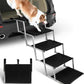 Niubya Portable Folding Dog Stairs for Cars, SUVs, Trucks - Lightweight Pet Ramp for Large Dogs with Non-Slip Surface - Reinforced Steps Support Up to 200 lb, 5 Steps