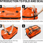 MIER Large Waterproof Duffel Bag Rolltop Dry Backpack Duffle Bags for Kayaking, Rafting, Boating, Swimming, Camping, Travel, Gym, Beach, 60L/80L
