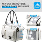 Soft-Sided Pet Travel Carrier Airline Approved for Pet Small Dog and Cat Collapsible, White Shiny Patent Leather