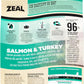 ZEAL Canada Air-Dried Salmon & Turkey Recipe for Cats - Superfood Omega-3 Rich, Dual-Protein, Grain Free, No Fillers, Complete Nutrition (Salmon & Turkey, 14.1 oz)
