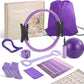 Pilates Ring Set –Home Pilates Equipment for Women Kit with a 14-inch Pilates Ring and 9.8-inch Pilates Ball,5 Resistance Bands for Beginners—Train Muscles, Flexibility & Core Strength at Home