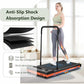 Walking Pad, Under Desk Treadmill for Home, Portable Treadmill 300 lbs Capacity (Orange-Handrail New)