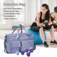 FIORETTO Women's Gym Duffle Bag with Shoes Compartment, 37L Capacity, Ideal for Travel, Gym, Sports, Duffel, Weekender