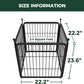 FXW Rollick Unleashed Dog Playpen for Indoor, Yard, RV Camping, 24 inch 4 Panels for Small and Puppy Dogs, Black│Patented