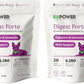 K9 Power Digest Forte for Dogs 1lb – Digestive, Immunity & Calming Support - Enhances Nutrient Absorption - Balances Gut Flora - Eases Discomfort & Boost Mood - Pack of 2