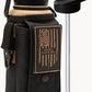 Iron Infidel Battle Bottle - 32 Oz Insulated Water Bottle with Straw Lid & Chug Cap, Stainless Steel Metal Flask Includes Rugged, Removable Sleeve for Keys, Wallet, & Phone (Brown Recluse 1 Liter)