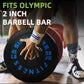 Olympic Bumper Plates Set, 2" Weight Plates for Strength Training & Weightlifting, Paris or Set or Set with Barbell, Multiple Options
