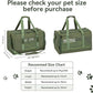 Petsfit 19x12x12 Pet Carrier for Large Cats (up to 20 lbs), Soft-Sided Small Dog Travel Carrier, Upgraded with Patented Buckle and Soft Padding, Ideal for Car Road Trips Green