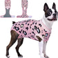 FUAMEY Recovery Suit for Dogs After Surgery,Soft Breathable Dog Bodysuit E-Collar & Cone Alternative Surgical Suit,Male Female Dog Neuter Spay Suits Anti Licking Wounds Onesie Pink Leopard M