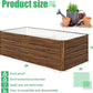 SnugNiture Galvanized Raised Garden Bed 6x3x2FT Outdoor Large Metal Planter Box Steel Kit for Planting Vegetables, Flowers