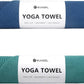 Eunzel 2 Pack Hot Yoga Towel with Grip Dot, Non Slip Yoga Mat Towe Sweat Absorbent Towel for Hot Yoga,Bikram, Pilates and Fitness 72" x 24", Dark Cyan/Steel Blue