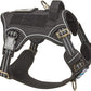 BUMBIN Tactical Dog Harness for Large Dogs No Pull, Famous TIK Tok No Pull Dog Harness, Fit Smart Reflective Pet Walking Harness for Training, Adjustable Dog Vest Harness with Handle Black L