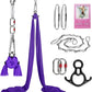 Aerial Silks Kit & Aerial Yoga Hammock - 11Yd Premium Fabric Hardware - Easy Setup for Flying Yoga, Aerial Swing & Fitness - Supports Up to 14ft Rigging