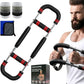 Twister Arm Trainer, 60-110lb Adjustable Resistance Workout Equipment Twister Arm Chest Exerciser Power Twister Bar, Portable Chest Press Machine Detachable Design Fitness for Home & Gym