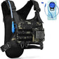 Hydration Vest with 2L Water Bladder for Men and Women,Lightweight Adjustable Hydration Backpack,Reflective Running Hydration Chest Bag for Hiking Climbing Cycling