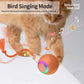 Interactive Cat Toys, Automatic Moving Cat Toys for Bored Indoor Adult Cats, Fast Rolling, Chirping & Motion-Activated Kitty Toys, Fun Gift for Cats with Speedy Tail 2.0, USB Rechargeable, Orange