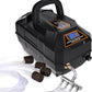 hygger Rechargeable Aquarium Pond Air Pump, Powerful Quiet Commercial Tank Air Pump with Hose Air Stone Check Valve Adjustable Flow Diverter Valve for Fishing Yacht/Power Outages/Hydroponic