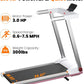 Treadmills for Home, 4-in-1 Foldable Treadmill with Incline, 300 LBS Capacity Running Treadmills for Home Small Spaces with Handles, 3.0 HP Folding Treadmill with Smart APP