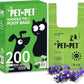 Pet N Pet 200 Counts Lavender Scented Dog Poop Bags Rolls with Tie Handles, 38% Plant Based & 62% PE Poop Bags for Dogs, Extra-Thick Doggie Poo Bag, Pet Waste Bag