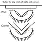 2 PACK Cat Self Grooming Corner Scratcher with Catnip, Massage Comb Brush for Long & Short Fur