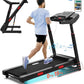 CIIHI Treadmill with Auto Incline - Adjustable Height Handrail 15% Auto Incline Treadmill with 400 lbs Capacity - Foldable Running Machine for Home with APP, Voice Control and Speaker - 8.7 MPH