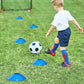 GHB Soccer Cones 25/50/100 Pack Disc Soccer Sport Cones Training Field Marker Agility Cones for Traffic, Basketball, Coaching, Practice Equipment Includes Cone Drills Guide