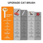 Pet Steam Brush for Dogs and Cats – 3-in-1 Pet Grooming Tool, Spray Portable Design, Suitable for Home and Travel, Ideal for Medium & Long-Haired Pets, Includes 1*Waterless Shampoo, Yellow