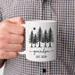 Grandpa EST 2026 Accent Coffee Mug, Personalized Grandpa Mug Gift For Soon To Be Grandfather Pawpaw, Customized Name Grandad White Cup 11 15 Oz, New Grandfather Pregnancy Announcement Ceramic Cup