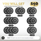 2 Inch Bumper Plates，10-500lbs，Barbell Rubber Olympic Weight Plates Set for Home Gym, Strength Training & Weight Lifting, Multiple Options Colors